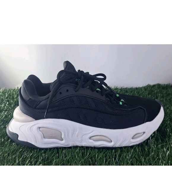 Oznova Adidas Black and Green Athletic Sneakers - Picture 9 of 14